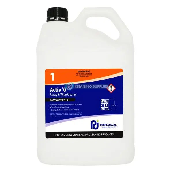 Peerless Activ O Concentrated Spray and Wipe Cleaner 5 Litre