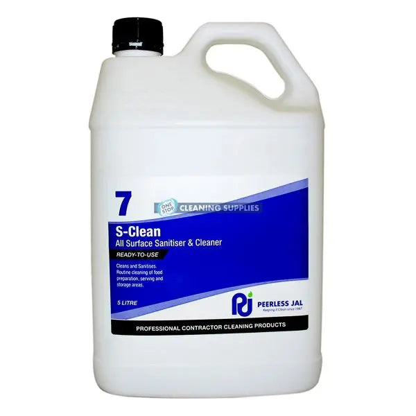 Peerless S Clean Surface Sanitiser and Cleaner 5 Litre