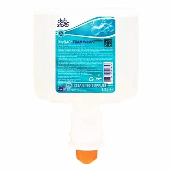 Deb Stoko Oxybac Antibacterial Touch Free Foam Wash 3x1.2 Litre – One ...