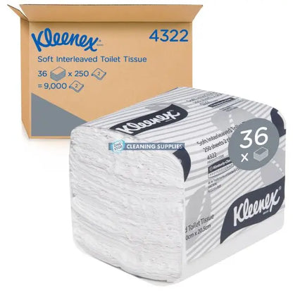 Kleenex Soft Interleaved Toilet Tissue 36 Packs