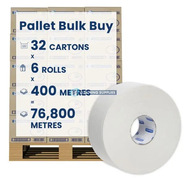 Kleenex Maxi Jumbo Roll Toilet Tissue 6 Rolls 2400m