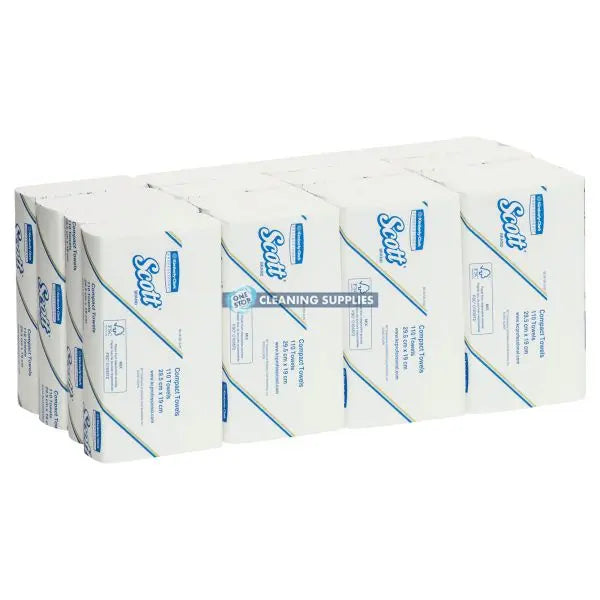 Scott Control Compact Hand Towels White 1 Ply 16 Packs