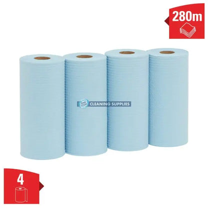 Wypall x50 Small Blue Roll Wipers 4 Rolls