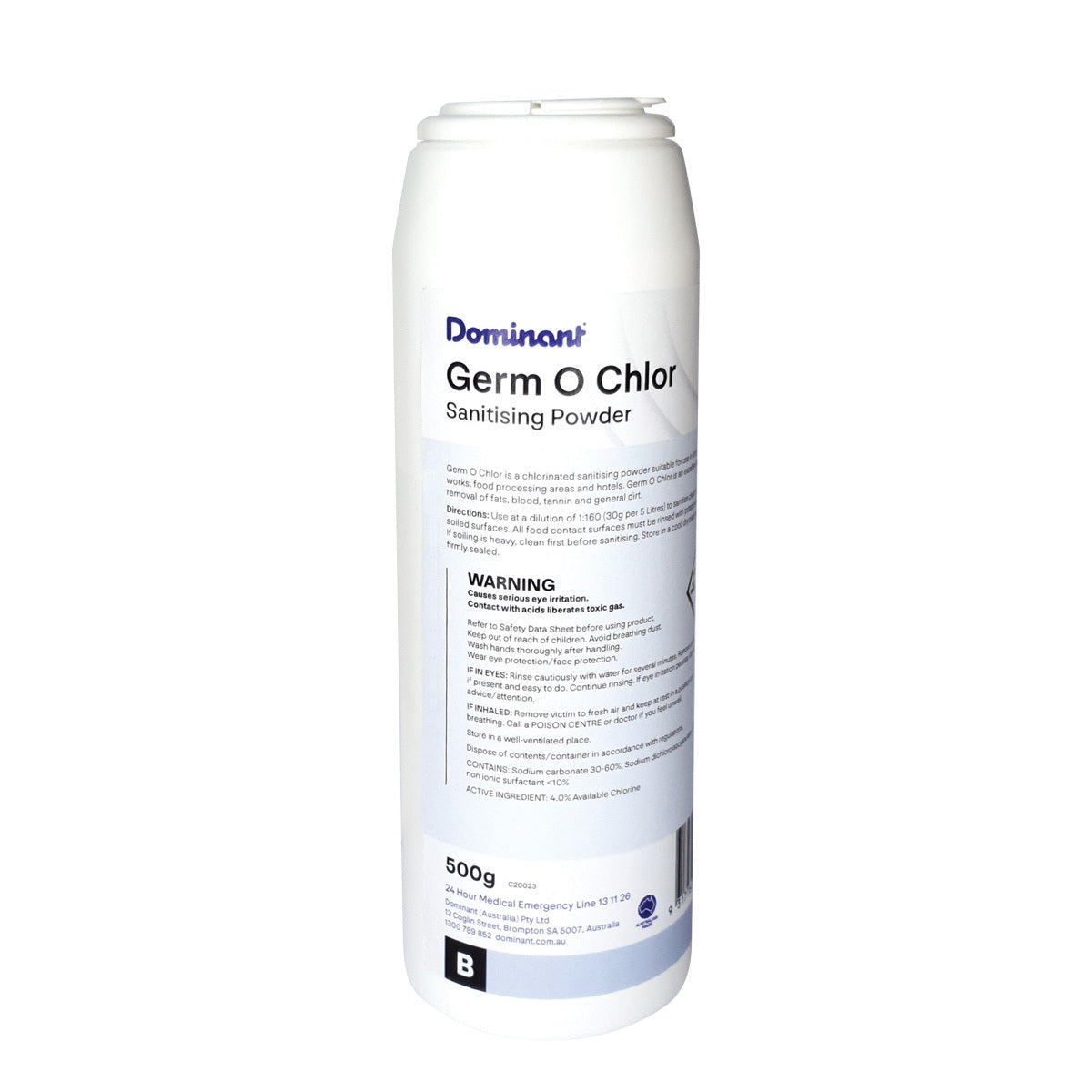 Dominant Germ O Chlor Chlorinated Versatile Cleaner 500g