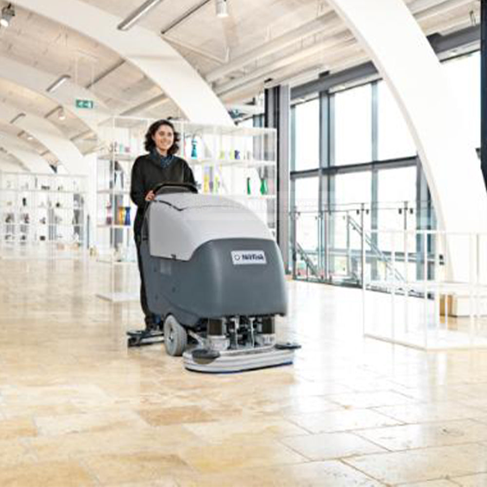 Nilfisk BA651 Mid-Sized Walk Behind Floor Scrubber / Dryer