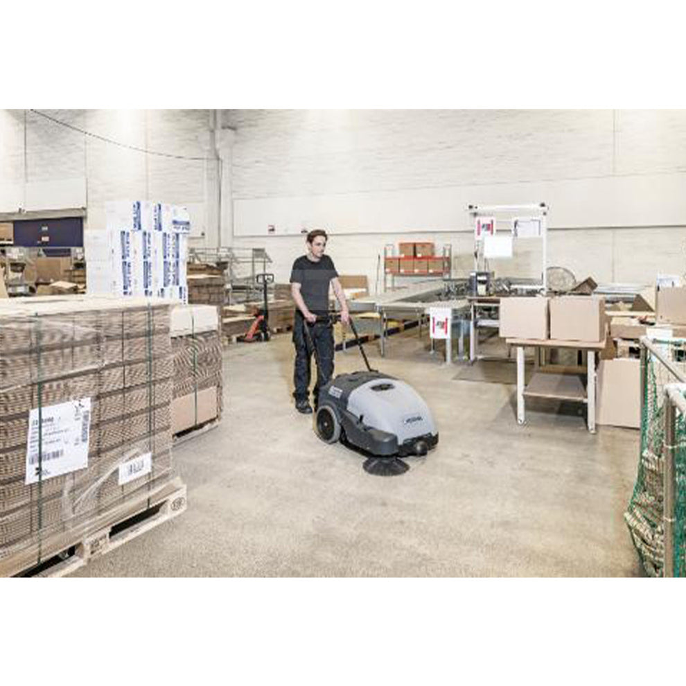 Nilfisk SW750 Mid Sized Walk Behind Floor Sweeper