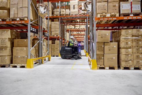 Nilfisk SW3000 Mid Sized Ride On Floor Sweeper